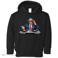 Dj President Donald Trump Funny Music Mixer Turntable Joke Toddler Hoodie thumb 0