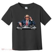 Dj President Donald Trump Funny Music Mixer Turntable Joke Toddler T-Shirt thumb 0