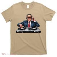 Dj President Donald Trump Funny Music Mixer Turntable Joke T-Shirt thumb 0
