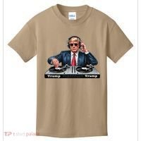 Dj President Donald Trump Funny Music Mixer Turntable Joke Kids T-Shirt thumb 0