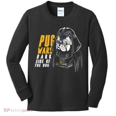 Darth Pug Kids Long Sleeve Shirt