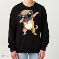 Dabbing Pug Dog Lover Kids Boys Girls Dab Dance Women's Sweatshirt thumb 0