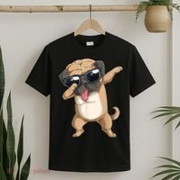 Dabbing Pug Dog Lover Kids Boys Girls Dab Dance T-Shirt thumb 2