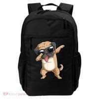 Dabbing Pug Dog Lover Kids Boys Girls Dab Dance Backpack thumb 0