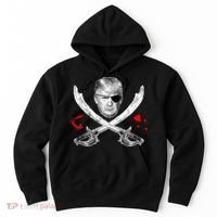 Dread Pirate Donald Trump Pirate Flag 2024 Hoodie thumb 0