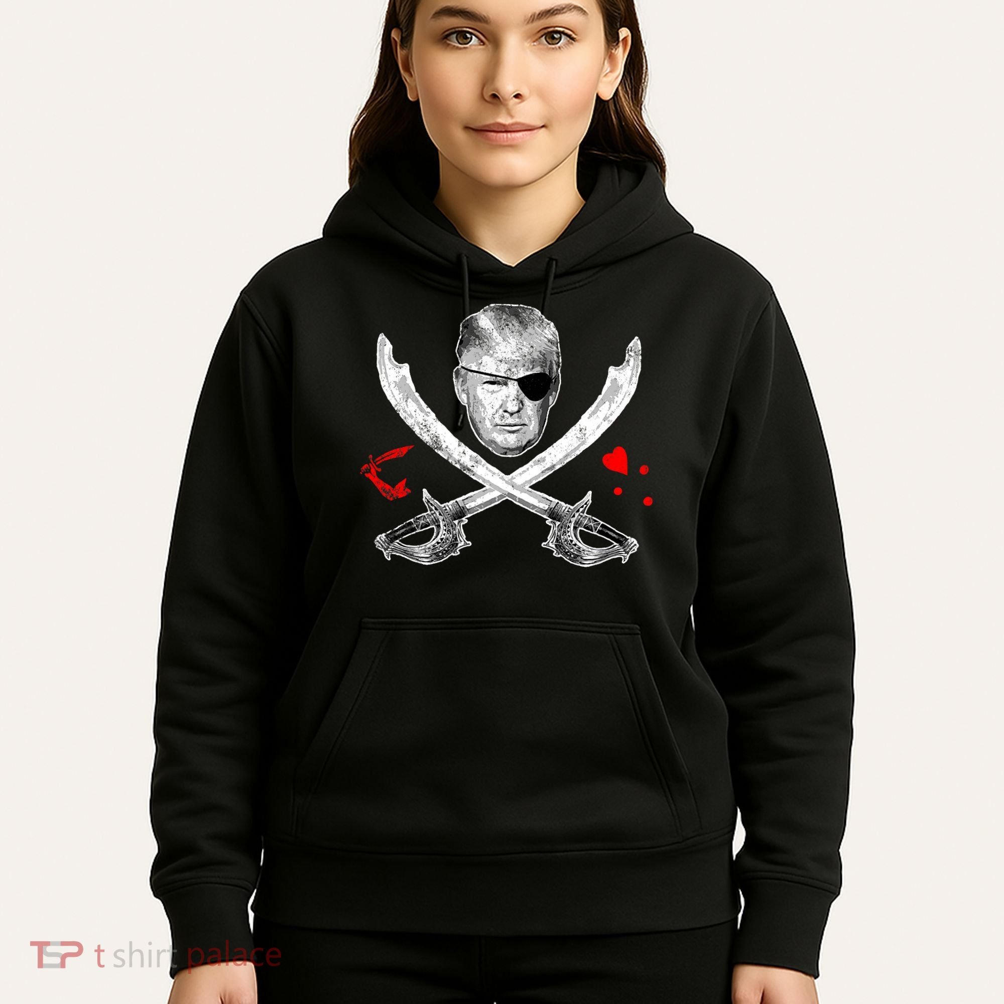 Dread Pirate Donald Trump Pirate Flag 2024 Hoodie