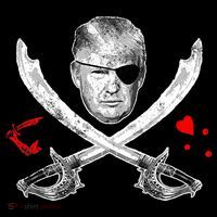 Dread Pirate Donald Trump Pirate Flag 2024 Women's Hoodie thumb 2