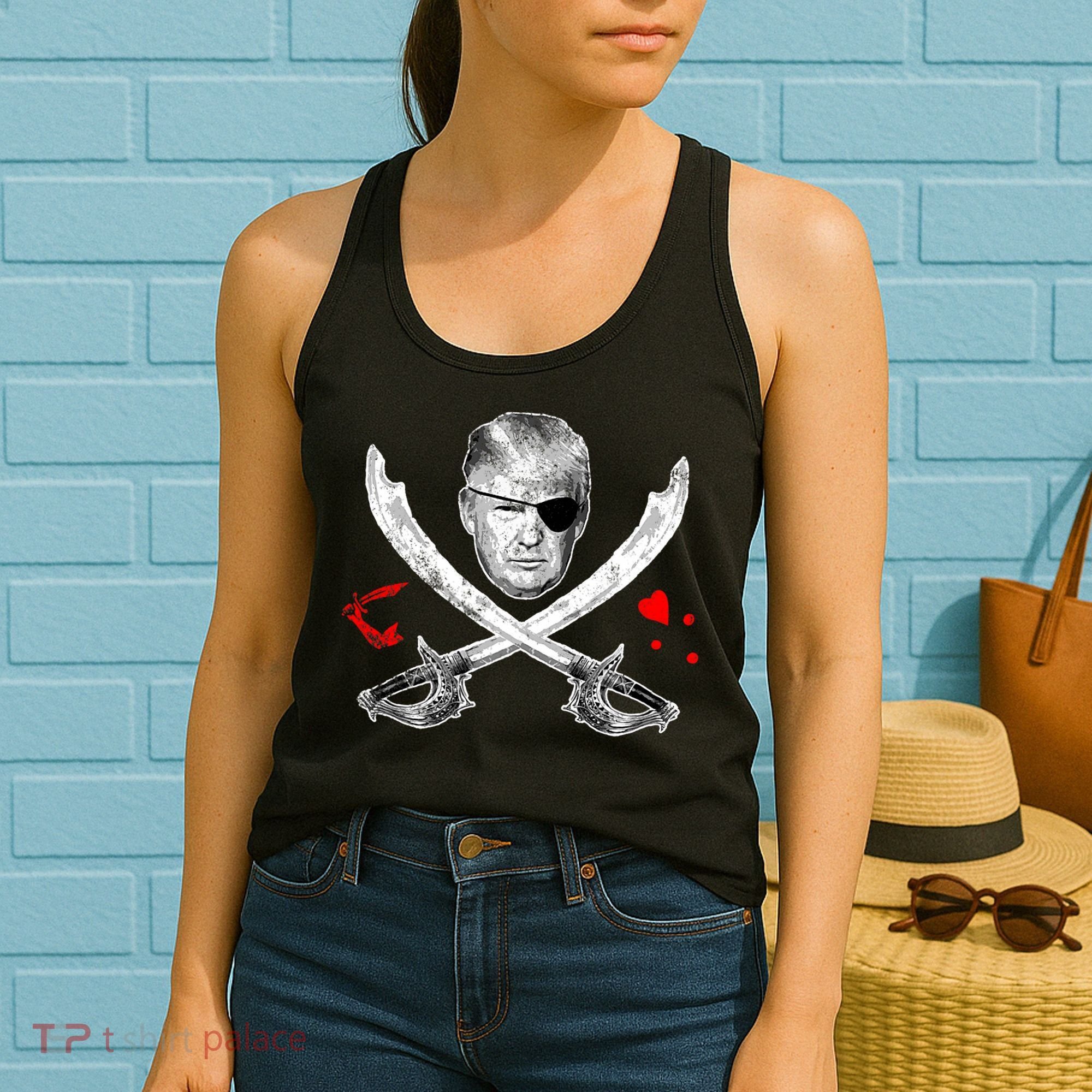 Dread Pirate Donald Trump Pirate Flag 2024 Women's Tank Top