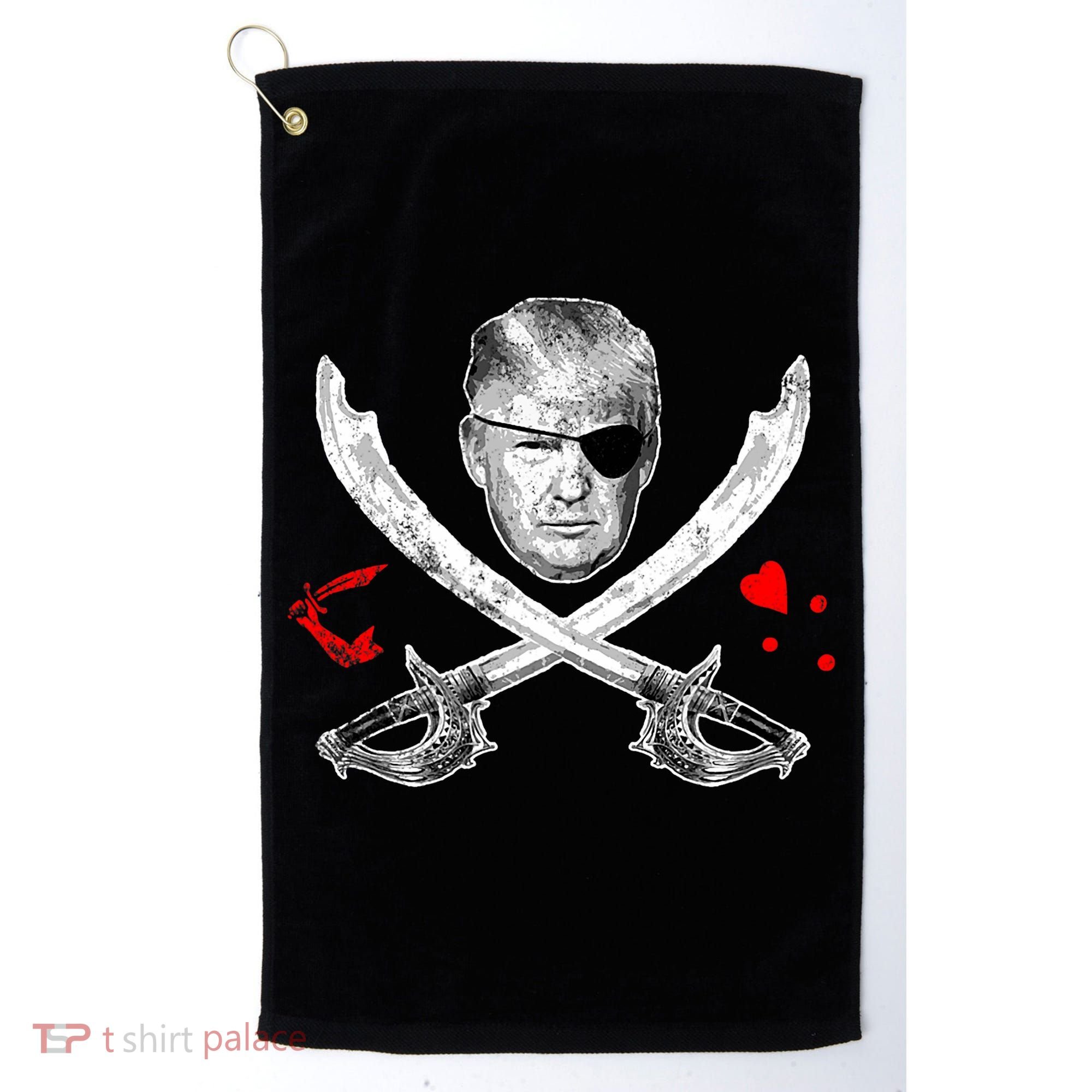 Dread Pirate Donald Trump Pirate Flag 2024 Golf Towel