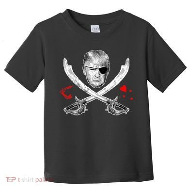 Dread Pirate Donald Trump Pirate Flag 2024 Toddler T-Shirt