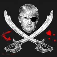 Dread Pirate Donald Trump Pirate Flag 2024 Visor thumb 3