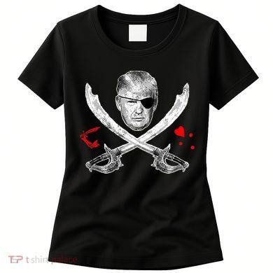 Dread Pirate Donald Trump Pirate Flag 2024 Women's T-Shirt