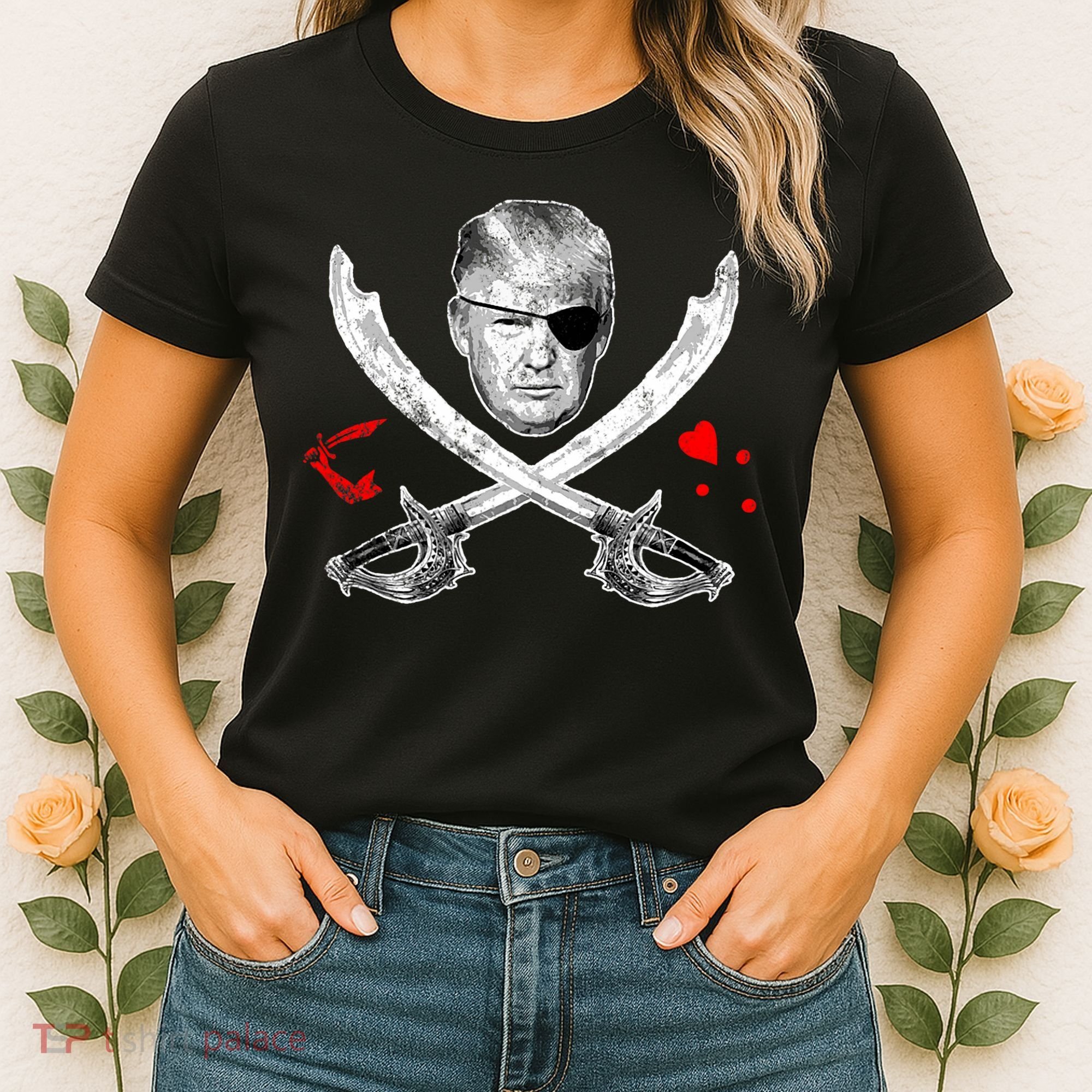 Dread Pirate Donald Trump Pirate Flag 2024 Women's T-Shirt