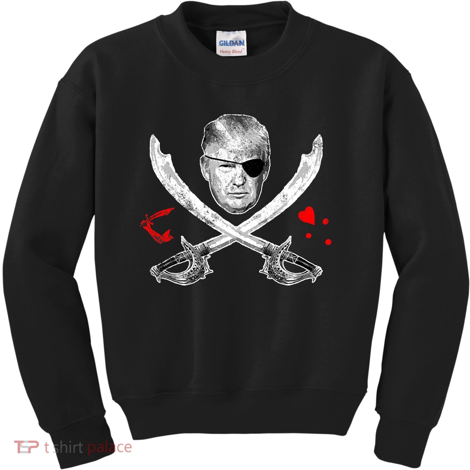 Dread Pirate Donald Trump Pirate Flag 2024 Kids Sweatshirt