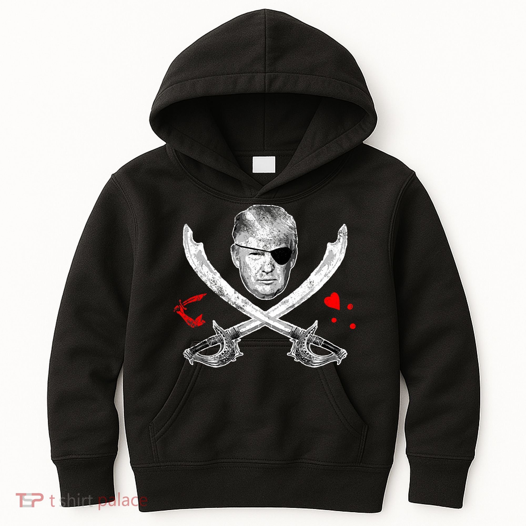 Dread Pirate Donald Trump Pirate Flag 2024 Kids Hoodie