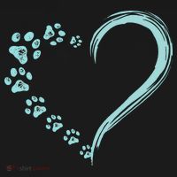 Dog Puppy Dogs Paw Print Heart Dog Mom Cute Gift Women's Hoodie thumb 2
