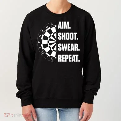 Darts Problems Dartboard Fun Hobby Dart Player Women's Sweatshirt