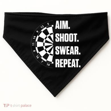 Darts Problems Dartboard Fun Hobby Dart Player USA-Made Doggie Bandana
