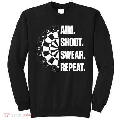Darts Problems Dartboard Fun Hobby Dart Player Sweatshirt
