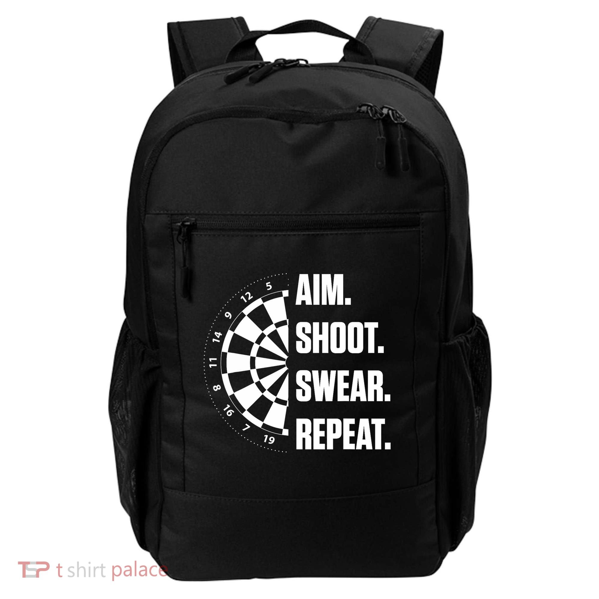Darts Problems Dartboard Fun Hobby Dart Player Backpack