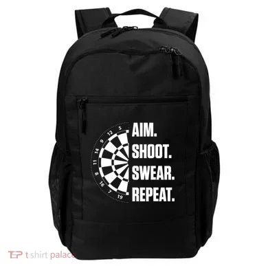 Darts Problems Dartboard Fun Hobby Dart Player Backpack