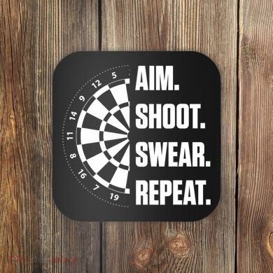 Darts Problems Dartboard Fun Hobby Dart Player Coaster