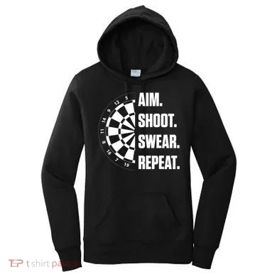 Darts Problems Dartboard Fun Hobby Dart Player Women's Hoodie
