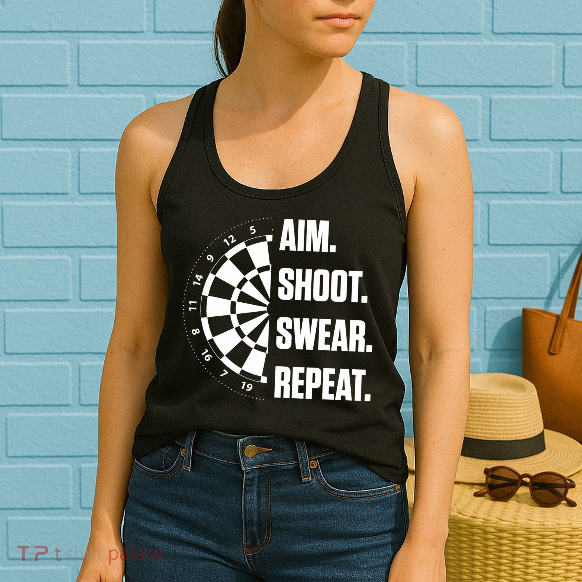 Darts Problems Dartboard Fun Hobby Dart Player Women's Tank Top