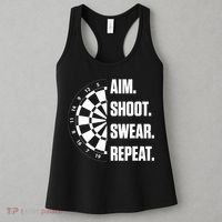 Darts Problems Dartboard Fun Hobby Dart Player Women's Tank Top thumb 3
