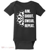 Darts Problems Dartboard Fun Hobby Dart Player Baby Bodysuit thumb 0