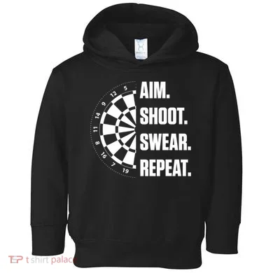 Darts Problems Dartboard Fun Hobby Dart Player Toddler Hoodie