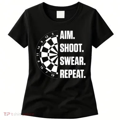 Darts Problems Dartboard Fun Hobby Dart Player Women's T-Shirt