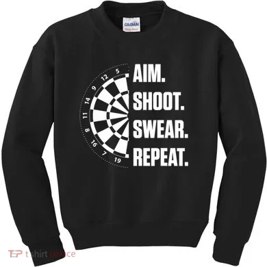 Darts Problems Dartboard Fun Hobby Dart Player Kids Sweatshirt