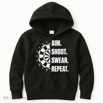Darts Problems Dartboard Fun Hobby Dart Player Kids Hoodie