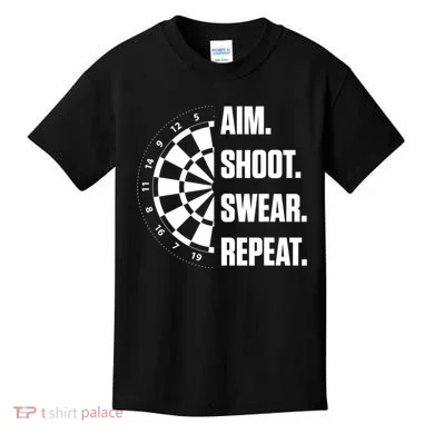 Darts Problems Dartboard Fun Hobby Dart Player Kids T-Shirt