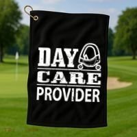 Daycare Provider Daycare Teacher Sitter Gift Golf Towel thumb 1