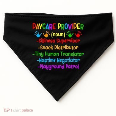 Daycare Provider Definition Daycare Teacher Day USA-Made Doggie Bandana