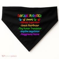 Daycare Provider Definition Daycare Teacher Day USA-Made Doggie Bandana thumb 0