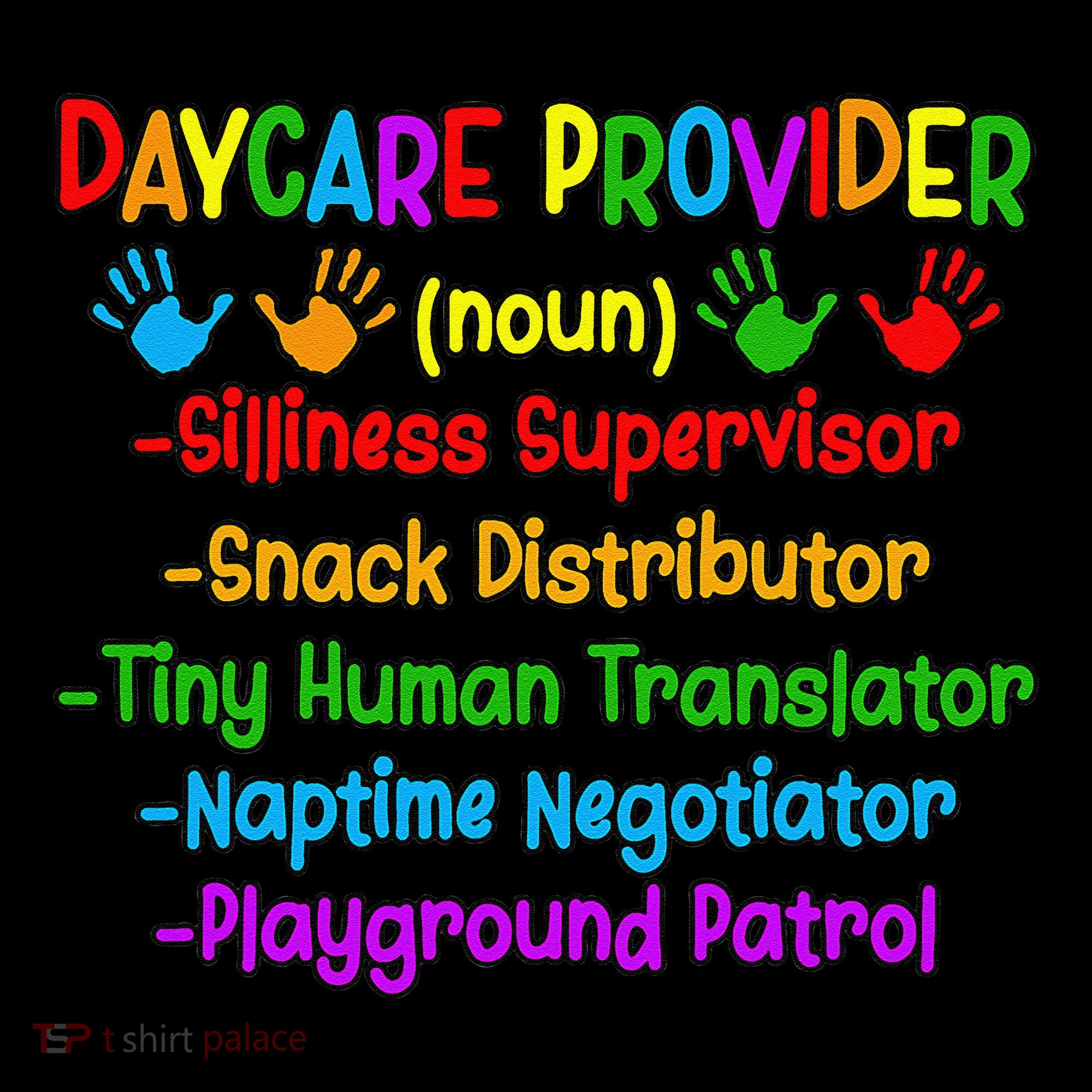 Daycare Provider Definition Daycare Teacher Day Women's Hoodie