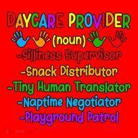Daycare Provider Definition Daycare Teacher Day Santa Hat thumb 1