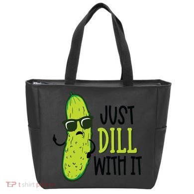 Dill Pickle Dill With It Deal With It Tote Bag