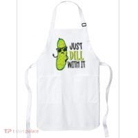 Dill Pickle Dill With It Deal With It Apron thumb 0