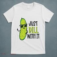 Dill Pickle Dill With It Deal With It T-Shirt thumb 5