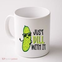 Dill Pickle Dill With It Deal With It Coffee Mug thumb 0