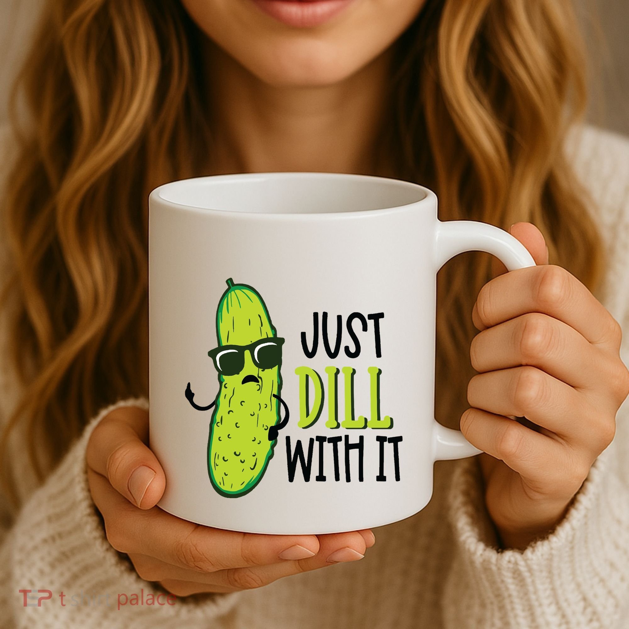Dill Pickle Dill With It Deal With It Coffee Mug