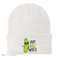 Dill Pickle Dill With It Deal With It Beanie thumb 0