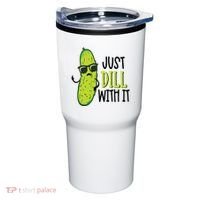 Dill Pickle Dill With It Deal With It Tumbler thumb 0