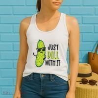 Dill Pickle Dill With It Deal With It Women's Tank Top thumb 2