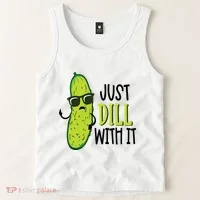 Dill Pickle Dill With It Deal With It Tank Top thumb 2