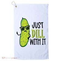 Dill Pickle Dill With It Deal With It Golf Towel thumb 0